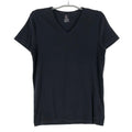 TOMMY HILFIGER V-Neck Slim Black T-Shirt Men Size M