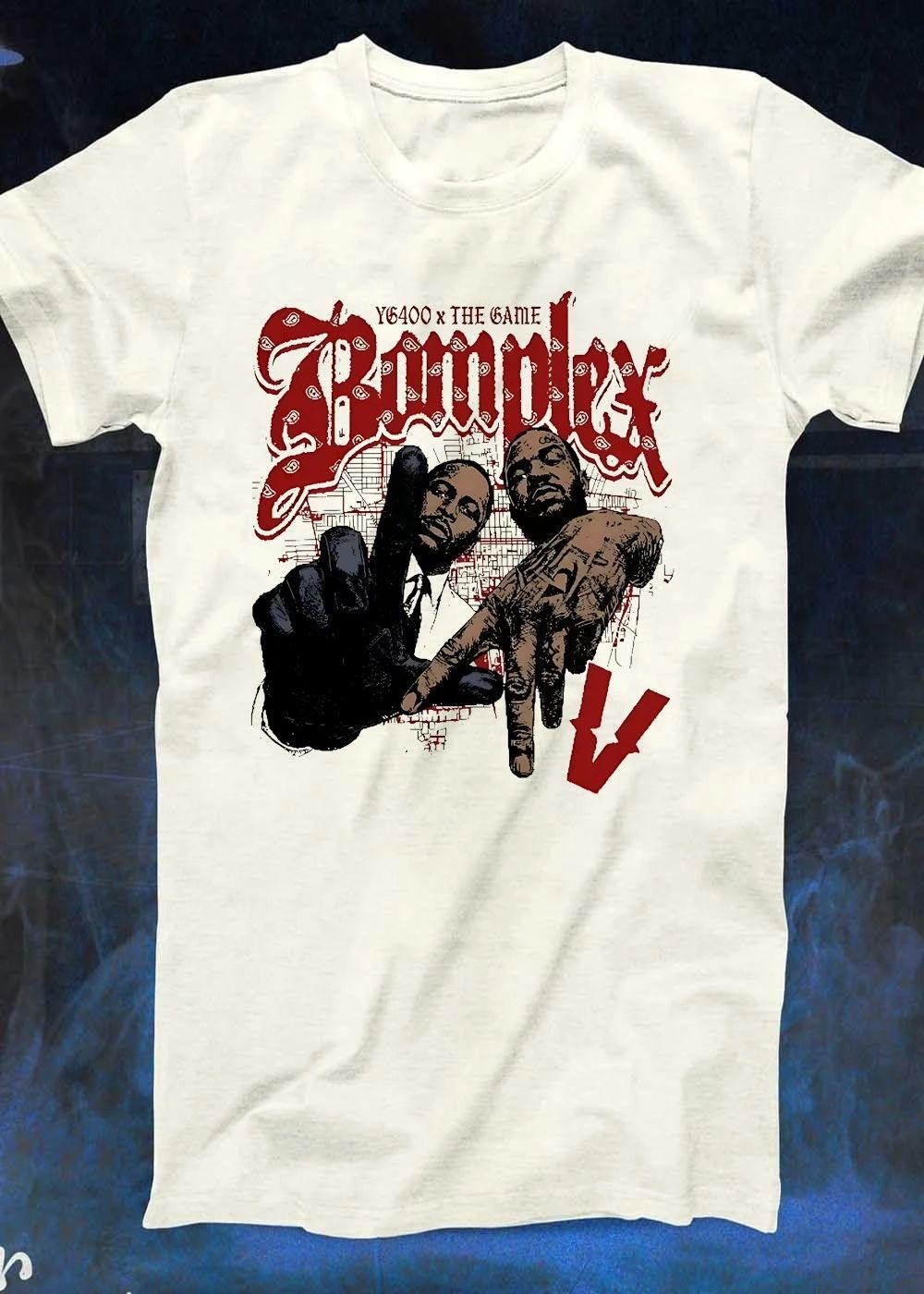 YG400 x The Game Bomplex V Compton Hip Hop Streetwear T-Shirt