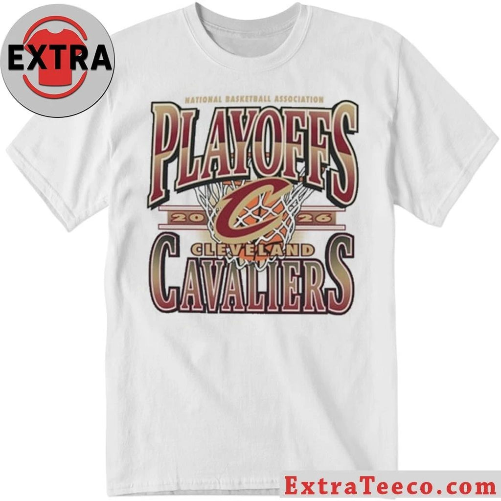 Cleveland Cavaliers White 2026 Playoff Participant Franklin Logo T-Shirt