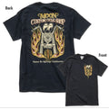 Men's Mooneyes Custom Cycle Shop MCCS Headlight Black T-Shirt Cotton MQT172BK