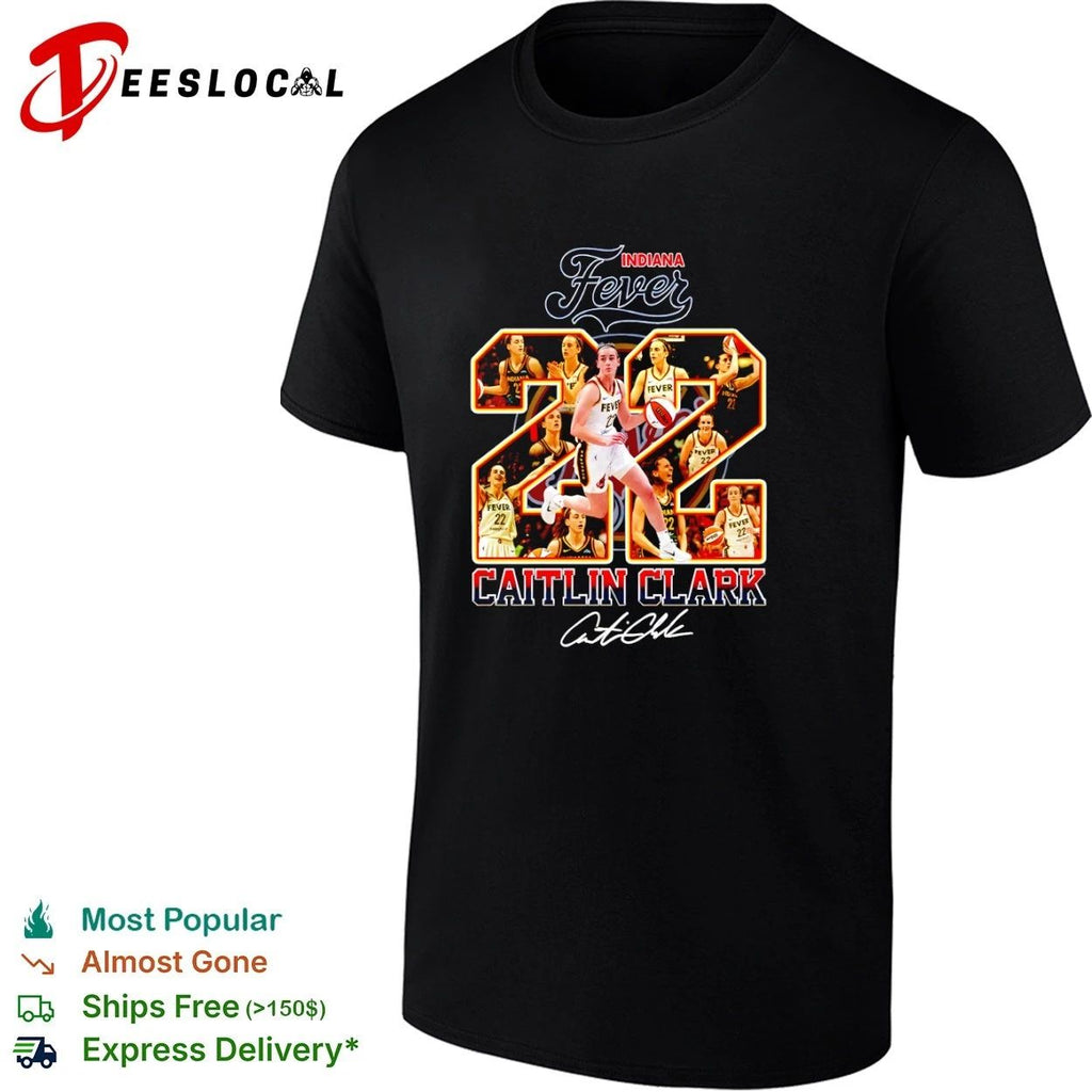 Caitlin Clark Indiana Fever 22 WNBA basketball T-shirt
