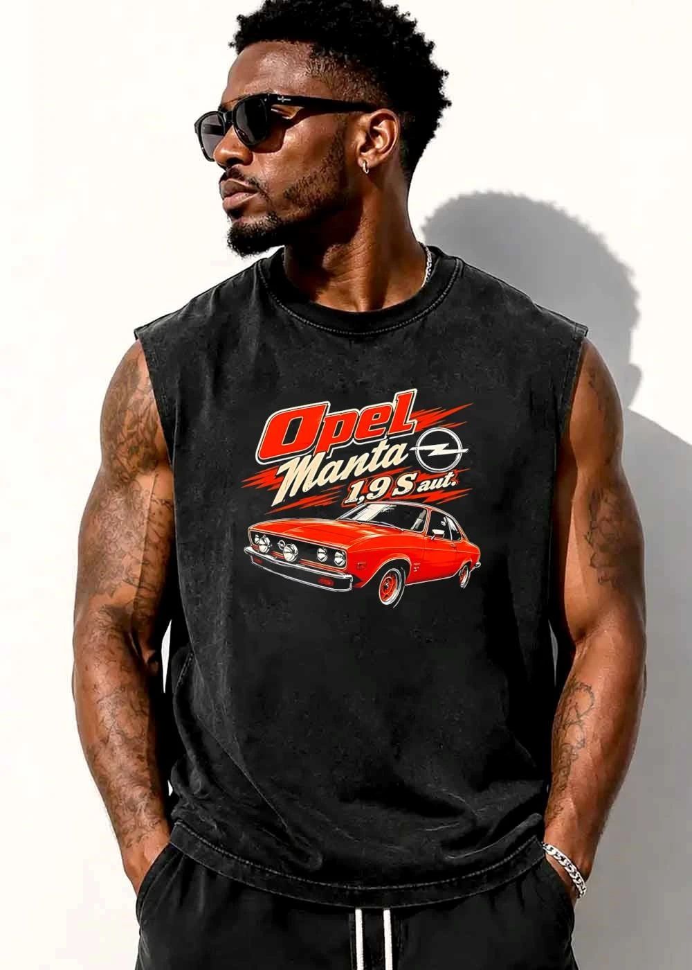 Opel Manta 1 9 S Aut Red Classic Sports Car Retro Graphic shirt