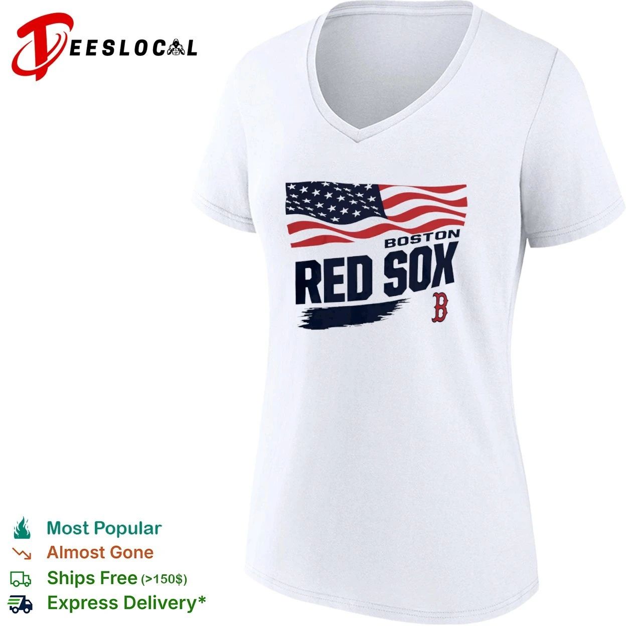 Boston Red Sox Starter Waving Flag MLB T-shirt