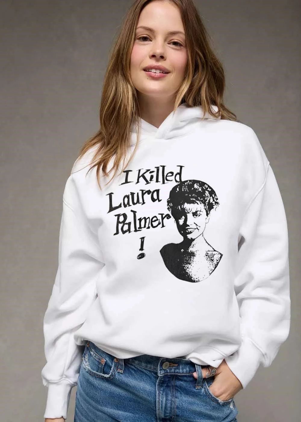 I Killed Laura Palmer High Contrast Woman Portrait Stencil shirt