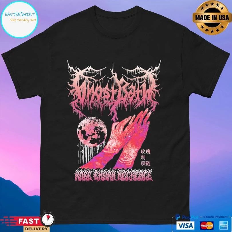 Ghost Bath Rose Thorn Necklace T-shirts