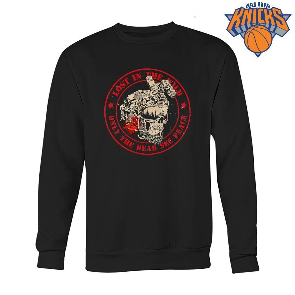 Lost In The Wild Only The Dead See Peace Skull Tactical Shirt