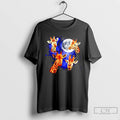 Premium Three Giraffe Retro Graphic Moon T Shirts