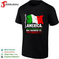 Italian America We Discovered It We Named It We Built It T-shirt