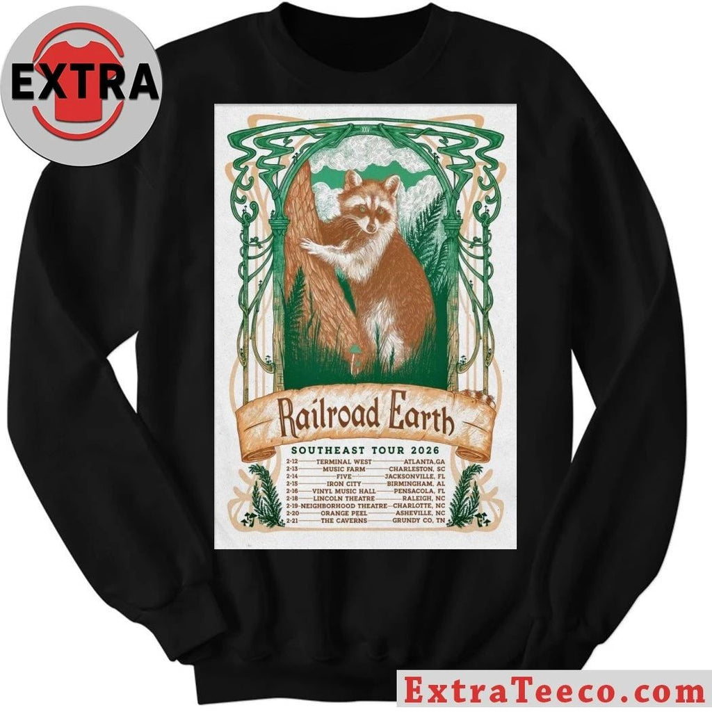 Railroad Earth Southeast 2026 Tour Poster Shirt