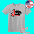 Justin Boots Men's Grey Size S to 5XL