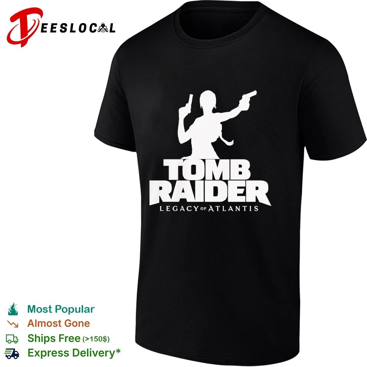 Tomb Raider Legacy of Atlantis Lara Croft T-shirt