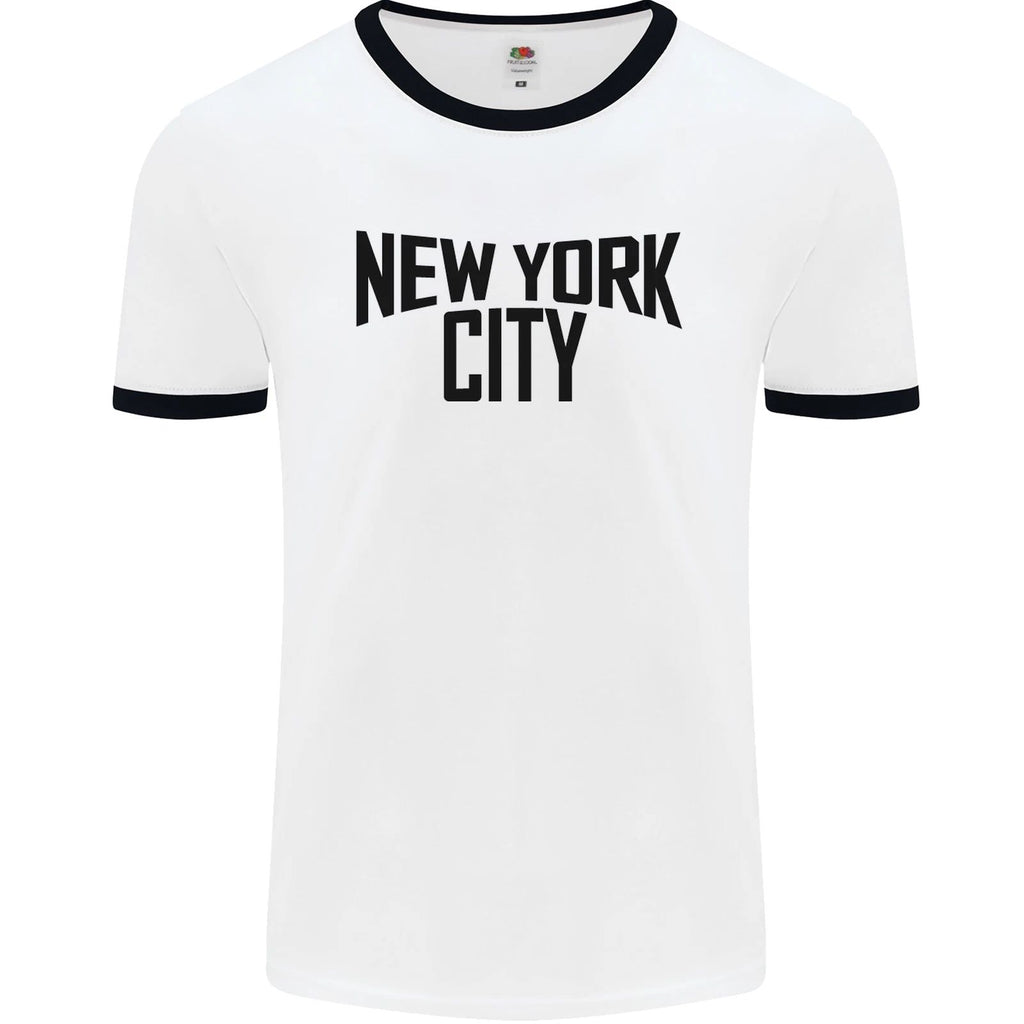 New York City as Worn by John Lennon Mens Ringer T-Shirt