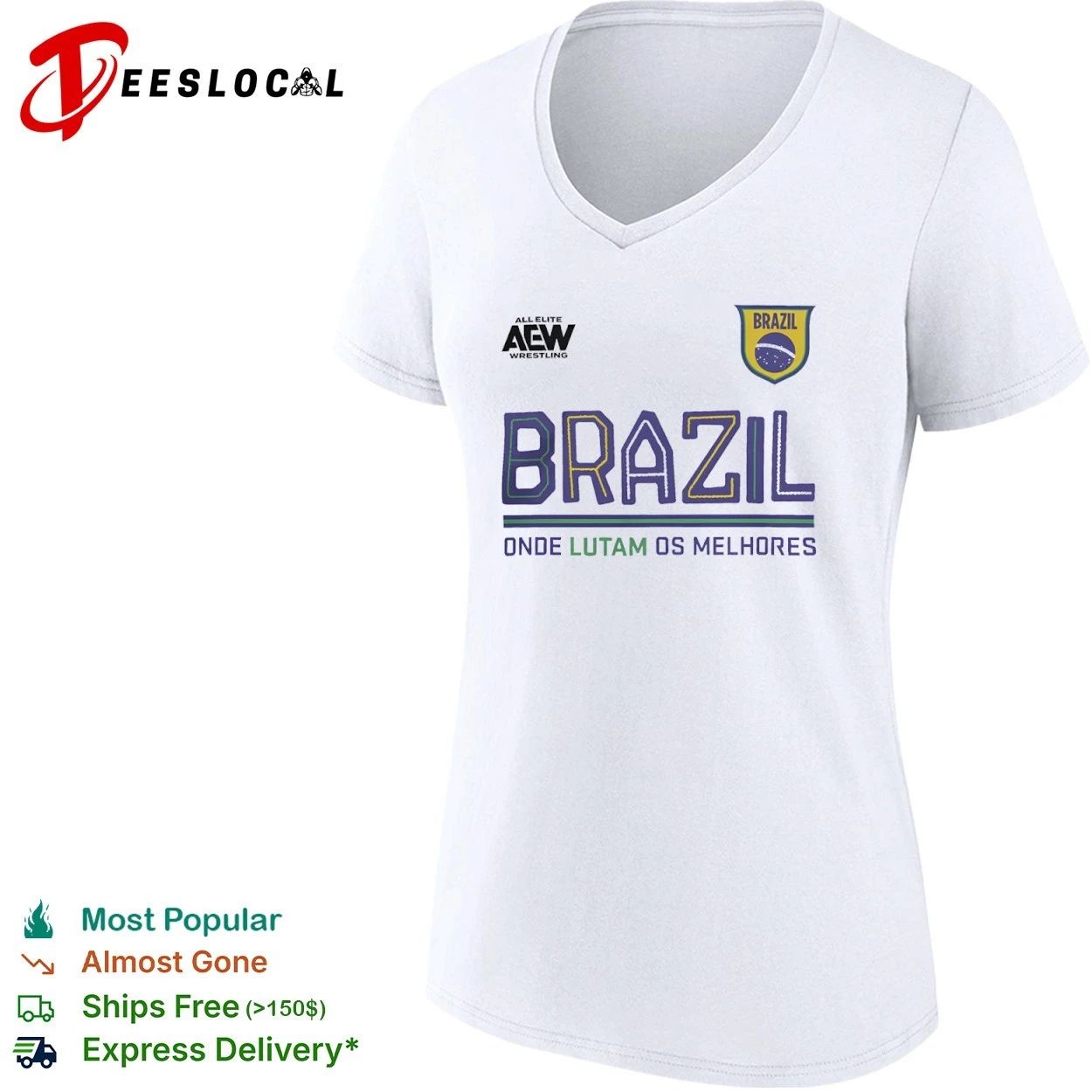 AEW Wrestling Brazil Onde Lutam Os Melhores T-shirt
