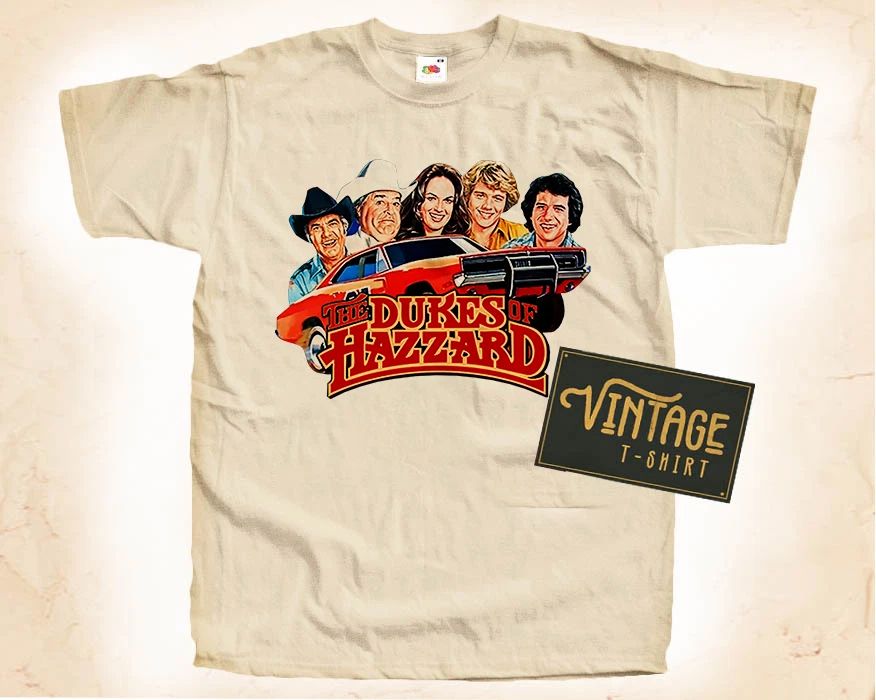 The Dukes of Hazzard V2 T SHIRT Tee Movie Poster Vintage Natural sizes S to 5XL