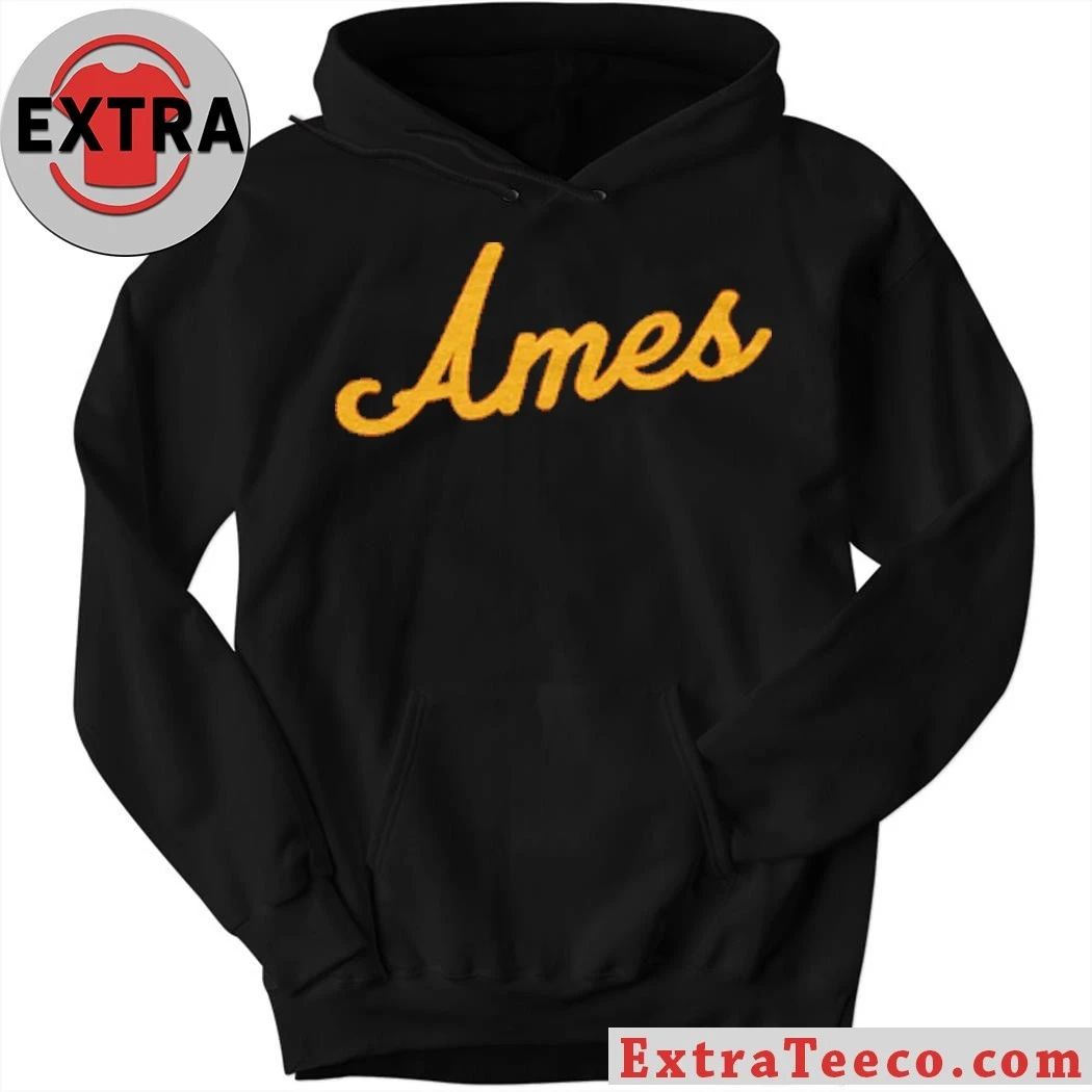 Ames Iowa Script Cardinal T-Shirt
