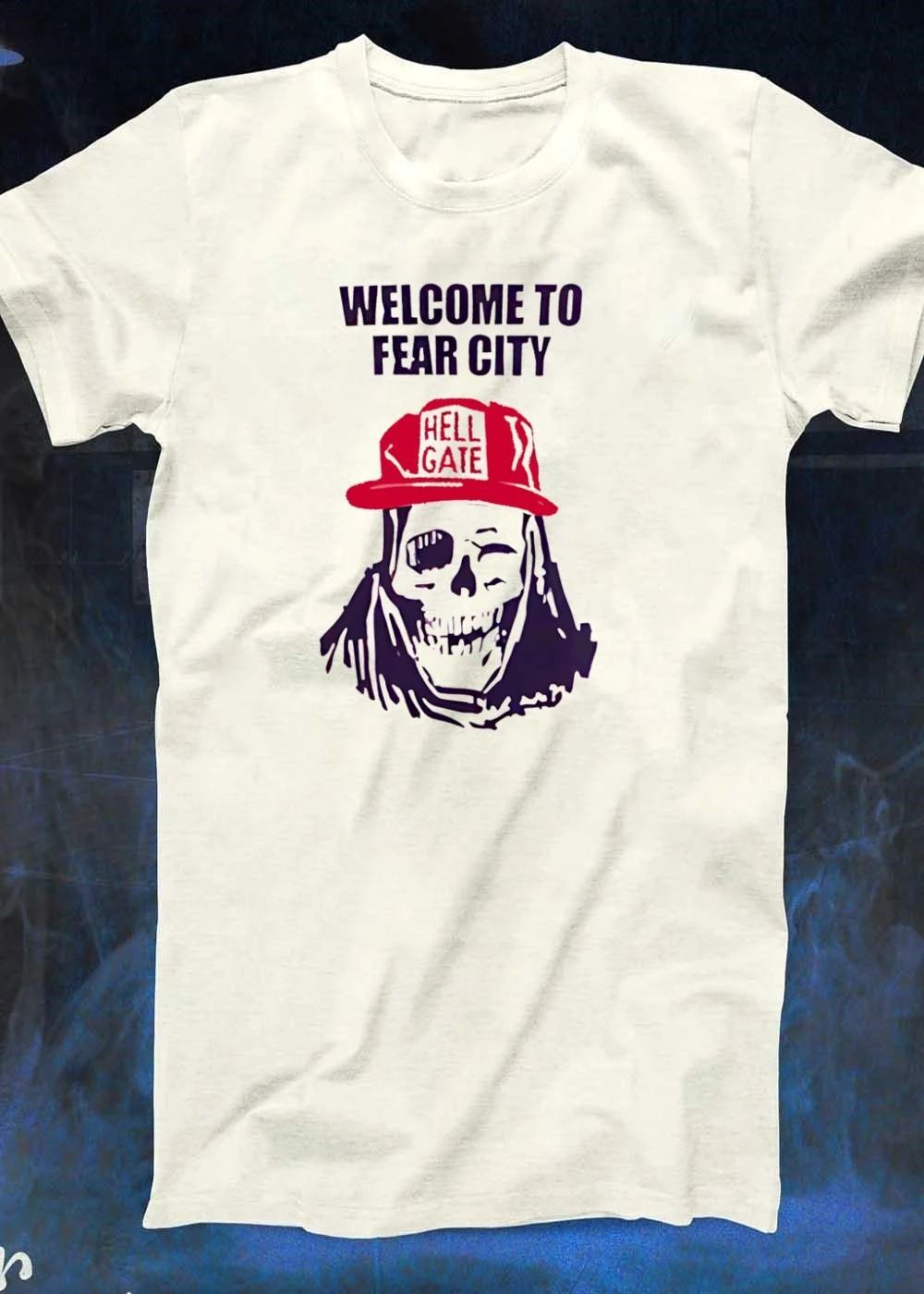 Skull Welcome to Fear City Hell Gate T-Shirt