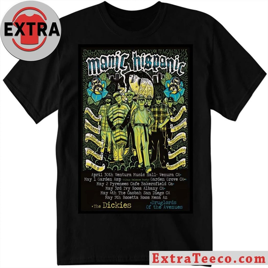 Manic Hispanic American Tour 26 Poster Shirt