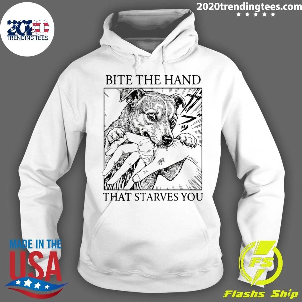 Dog Bites Hand That Starves You Vintage Shirt