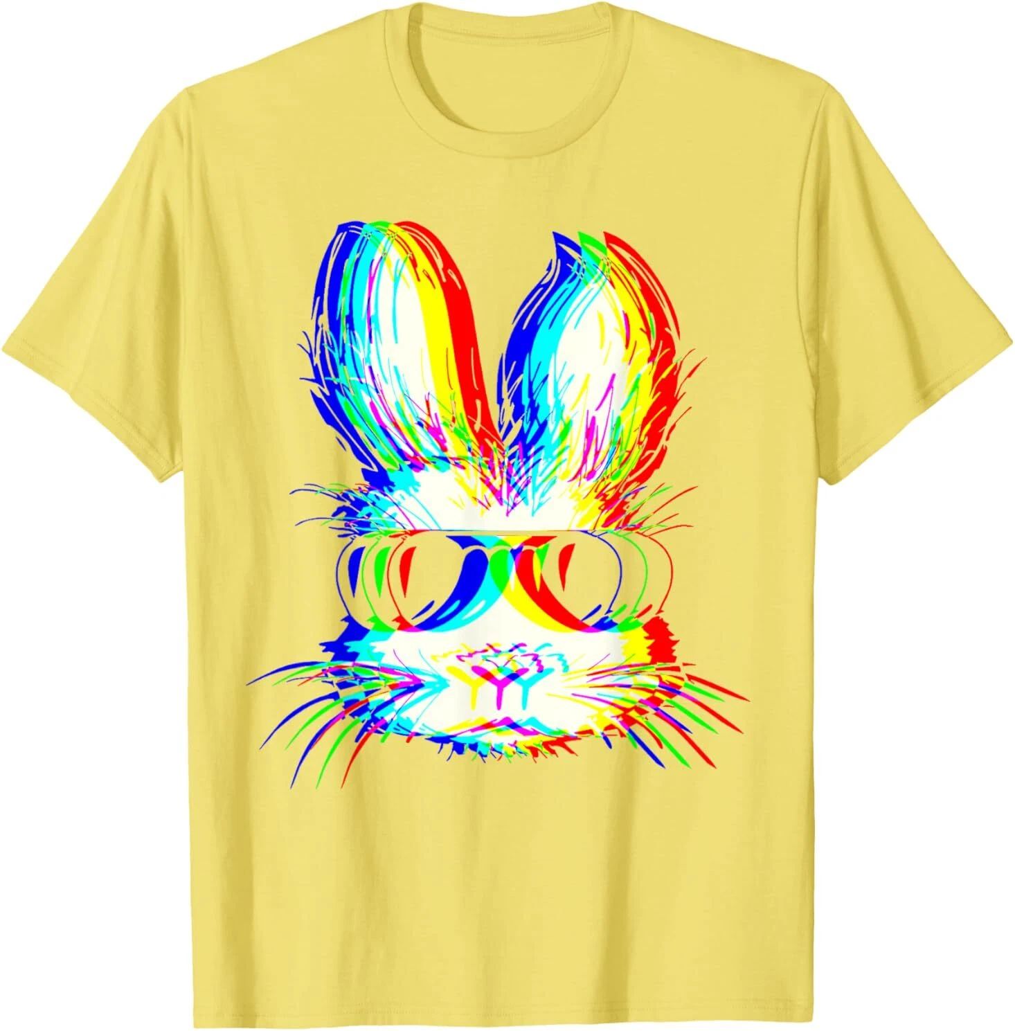 Bunny Trippy Vaporwave Easter Techno Rave EDM Music Party T-Shirt