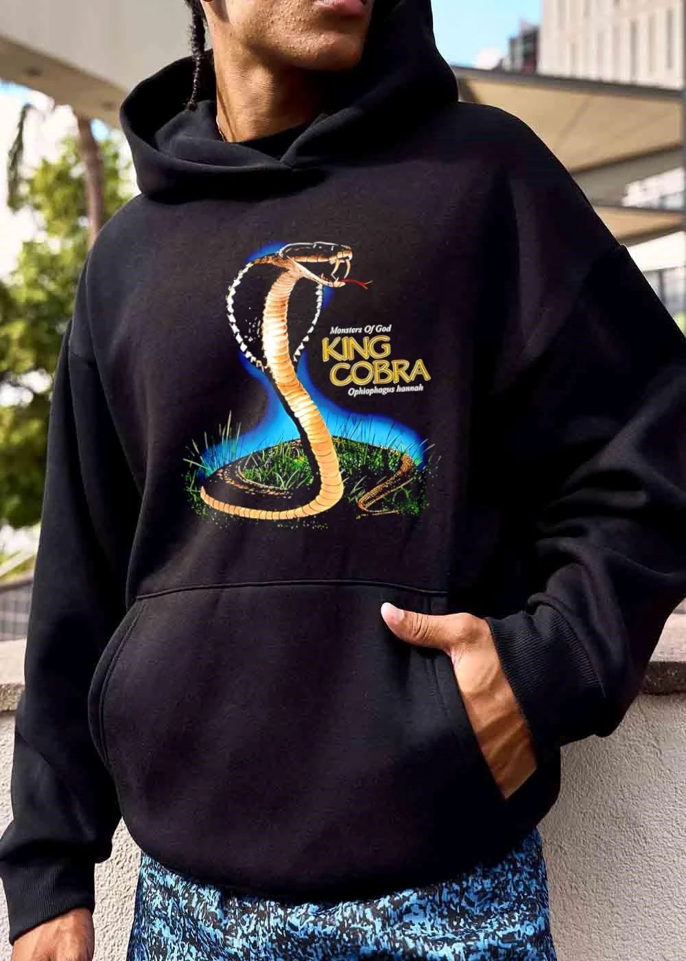 Monsters Of God King Cobra Ophiophagus Hannah Hooded Snake Fangs Grass Glow shirt