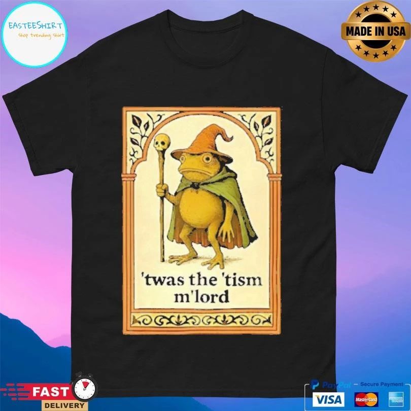 Twas The Tism M’lord Wizard Frog Autism Consciousness Tarot Card T-shirts