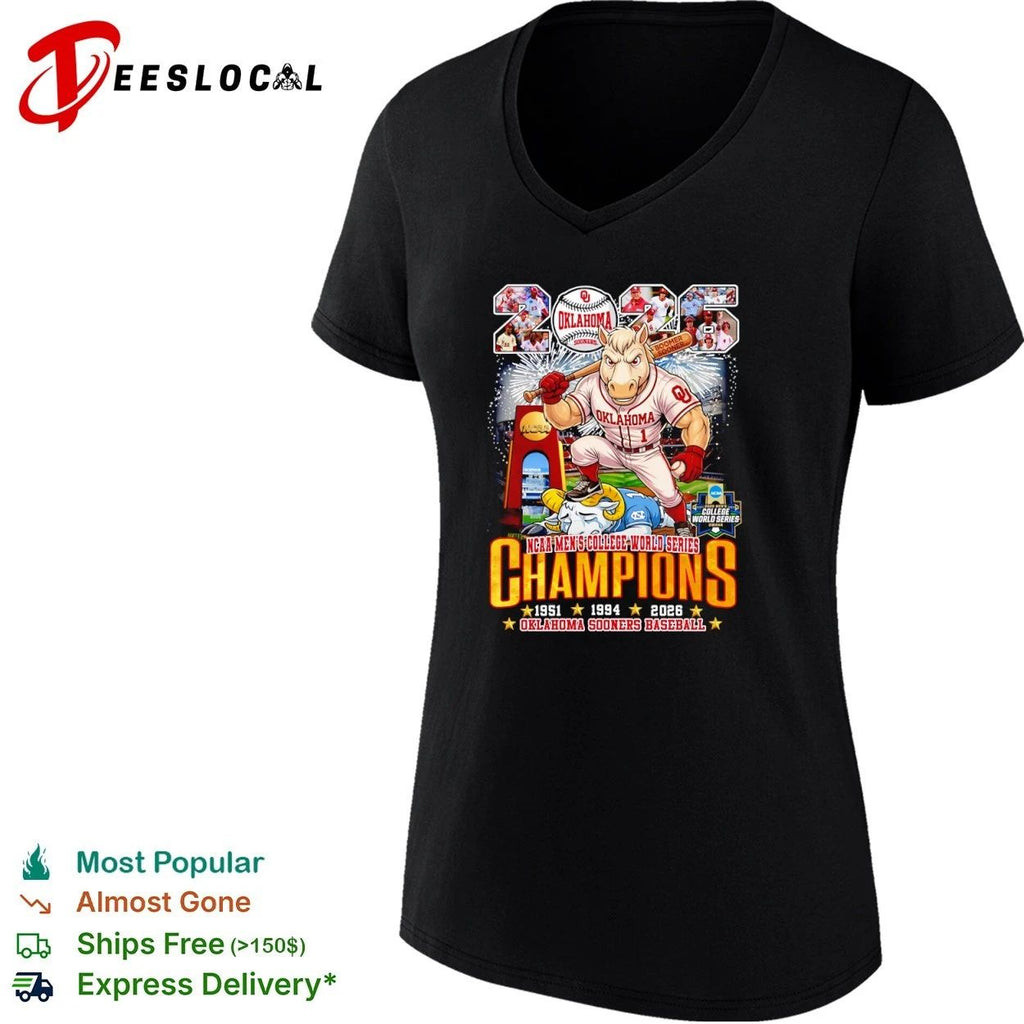 Oklahoma Sooners 2026 NCAA Men’s College World Series Champions T-shirt