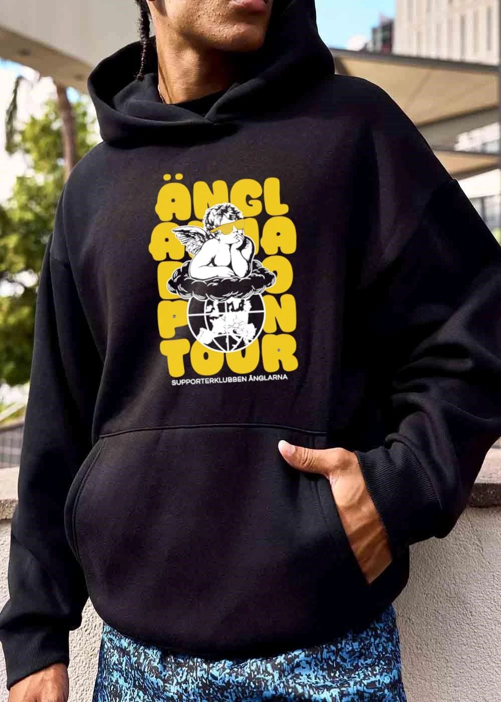 Supporterklubben Anglarna On Tour Cherub Sunglasses Globe Cloud shirt