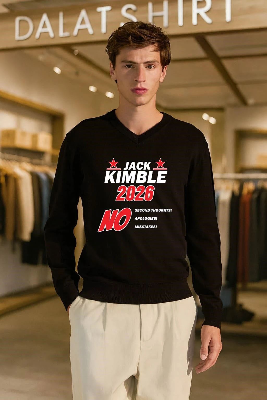Jack Kimble 2026 No Second Thoughts No Apologies Mistakes shirt