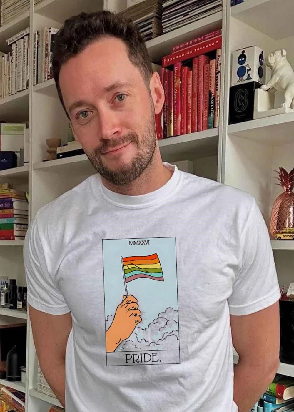 MMXXVI Hand Holding Pride Flag Shirt