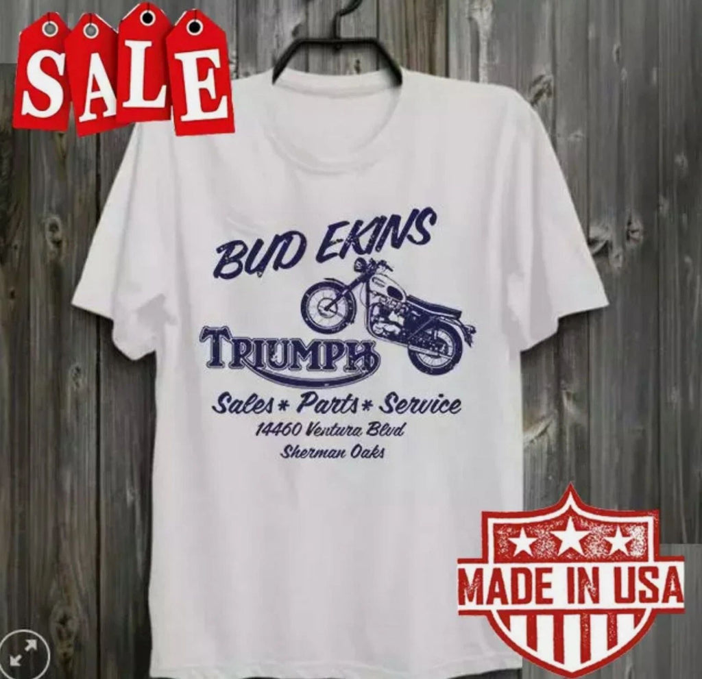Bud ekins Triumph motocycles cotton shirt - short sleeve T-Shirt