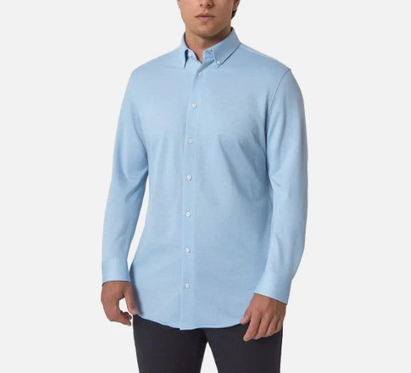 Modern Ambition Men's Button-Up Sports Shirt LARGE/16-16.5 blue