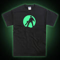 Evil Dead inspired Zombie Chainsaw Moon Silhouette Glow in the Dark T-Shirt