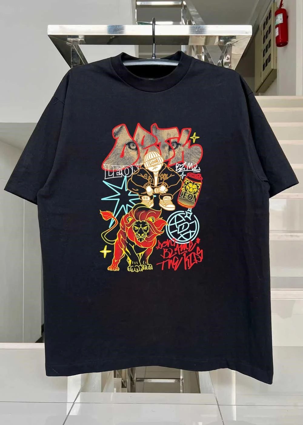 DBTK x EZ MIL Lion Streetwear Graphic T-Shirt