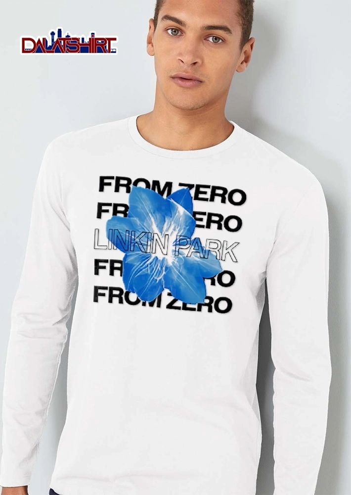 Linkin Park From Zero Bright Blue Flower Petals shirt
