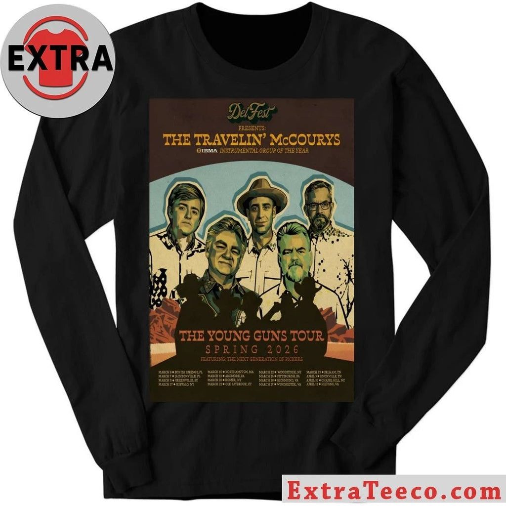 Original The Travelin’ McCourys The Young Guns Tour Spring 26 Poster Shirt