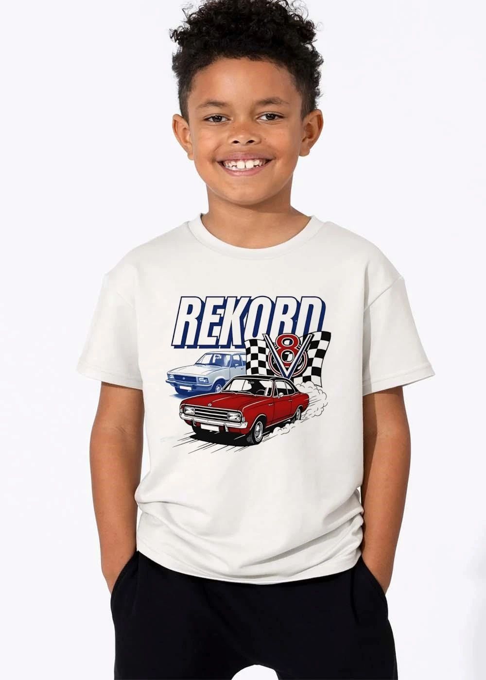 Opel Rekord V8 Red Coupe Blue Sedan Checkered Flag Smoke shirt