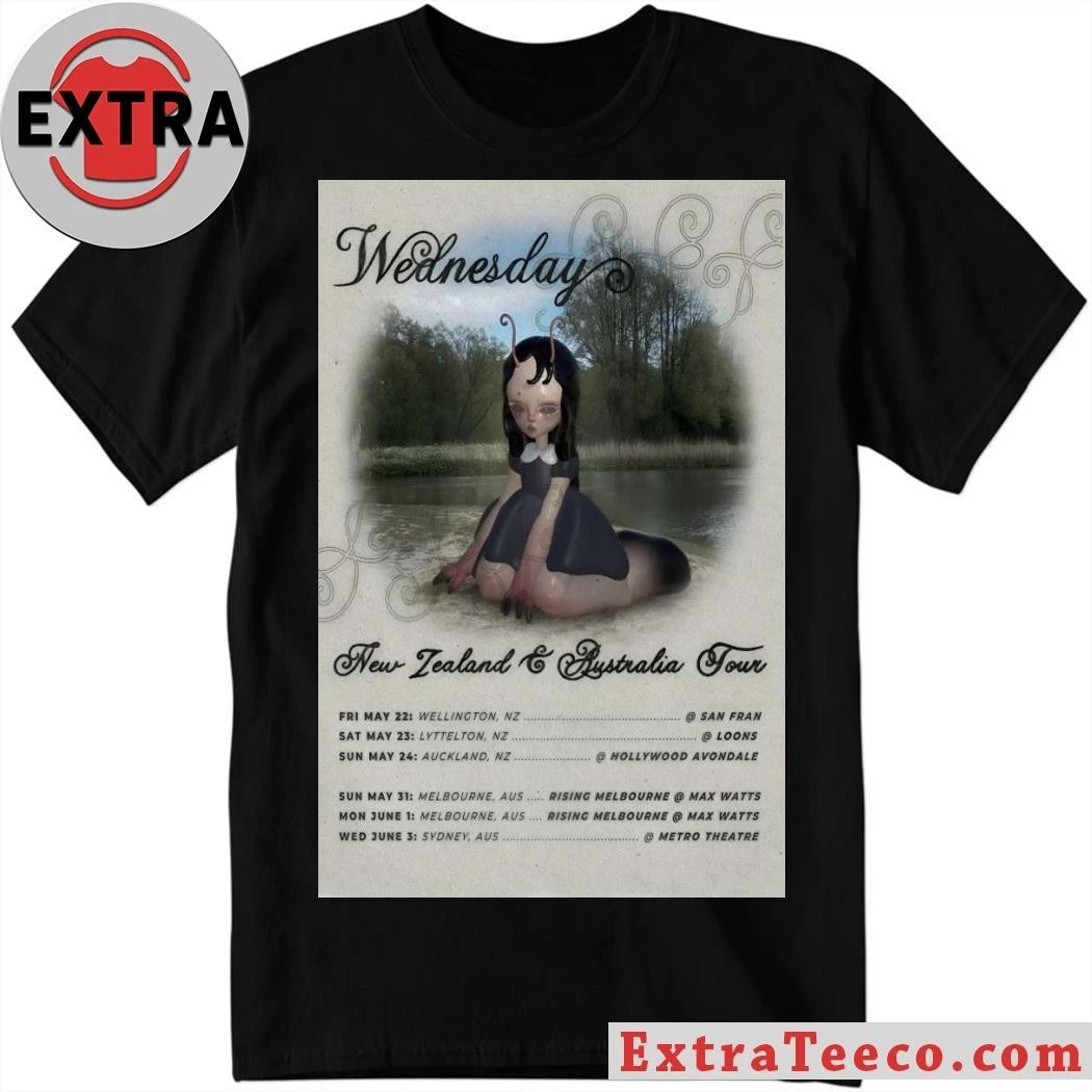 Wednesday New Zealand & Australia 2026 Poster Shirt