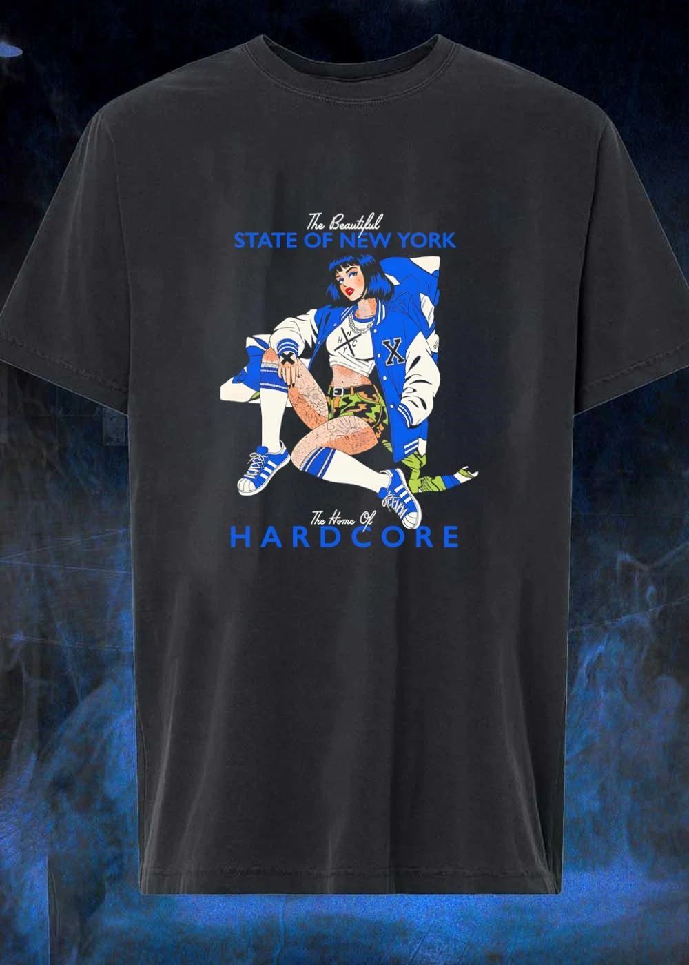 The Beautiful State of New York The Home of HARDCORE Girl Sitting shirt