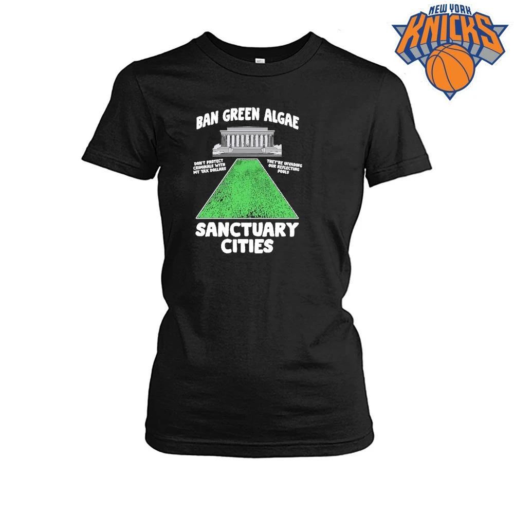 Ban Green Algae Sanctuary Cities Lincoln Memorial Political Satire Parody shirt