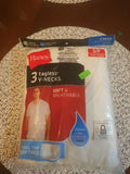 Hanes Soft Tagless V-Neck T-Shirts White 3-Pack Size S/P (34”-36”) NEW/SEALED