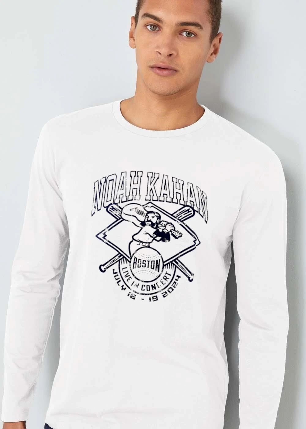 Boston Live In Concert July 18 19 Noah Kahan 2024 Distressed Baseball Player Guitar Crossed Bats shirt