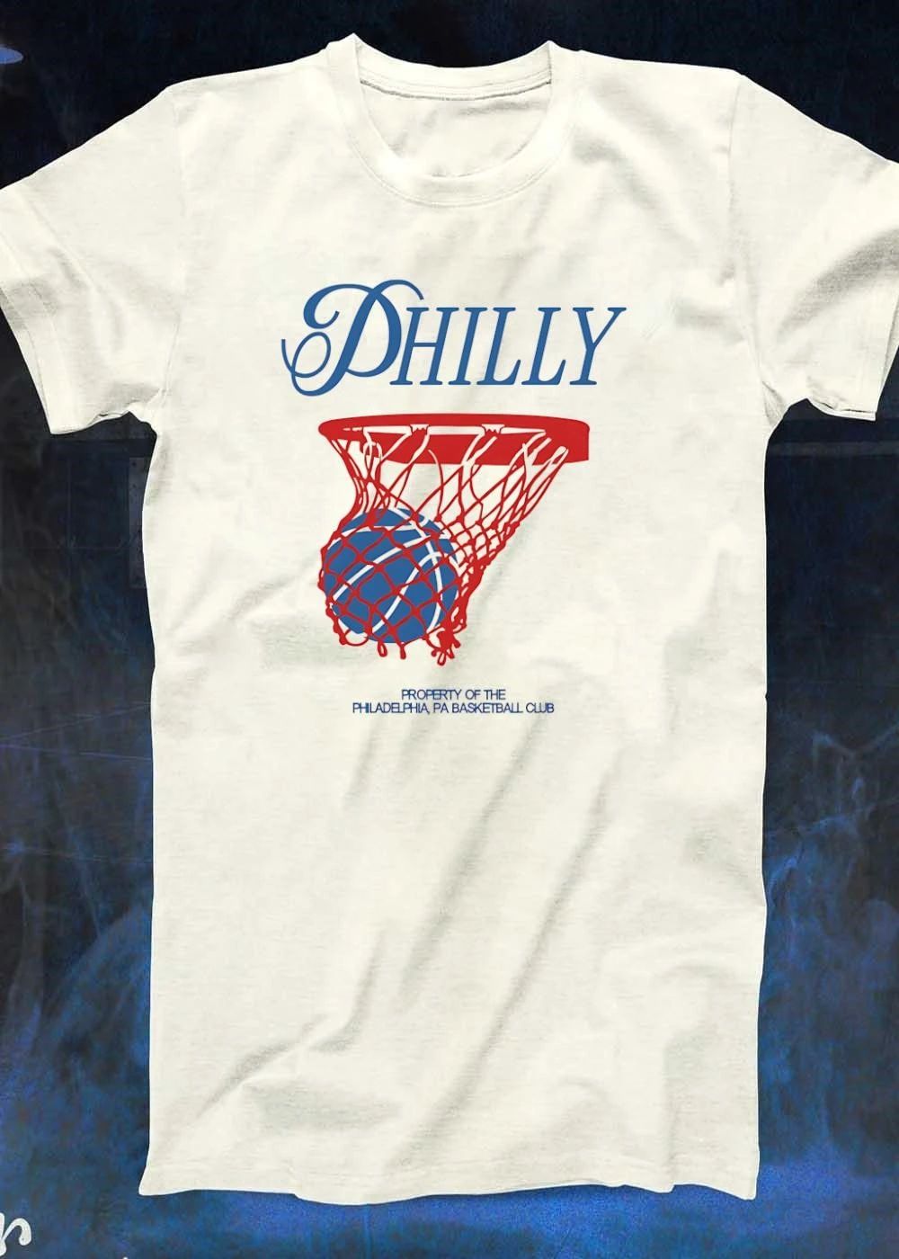 Property of the Philadelphia PA Basketball Club, Philly Basketball Swish shirt