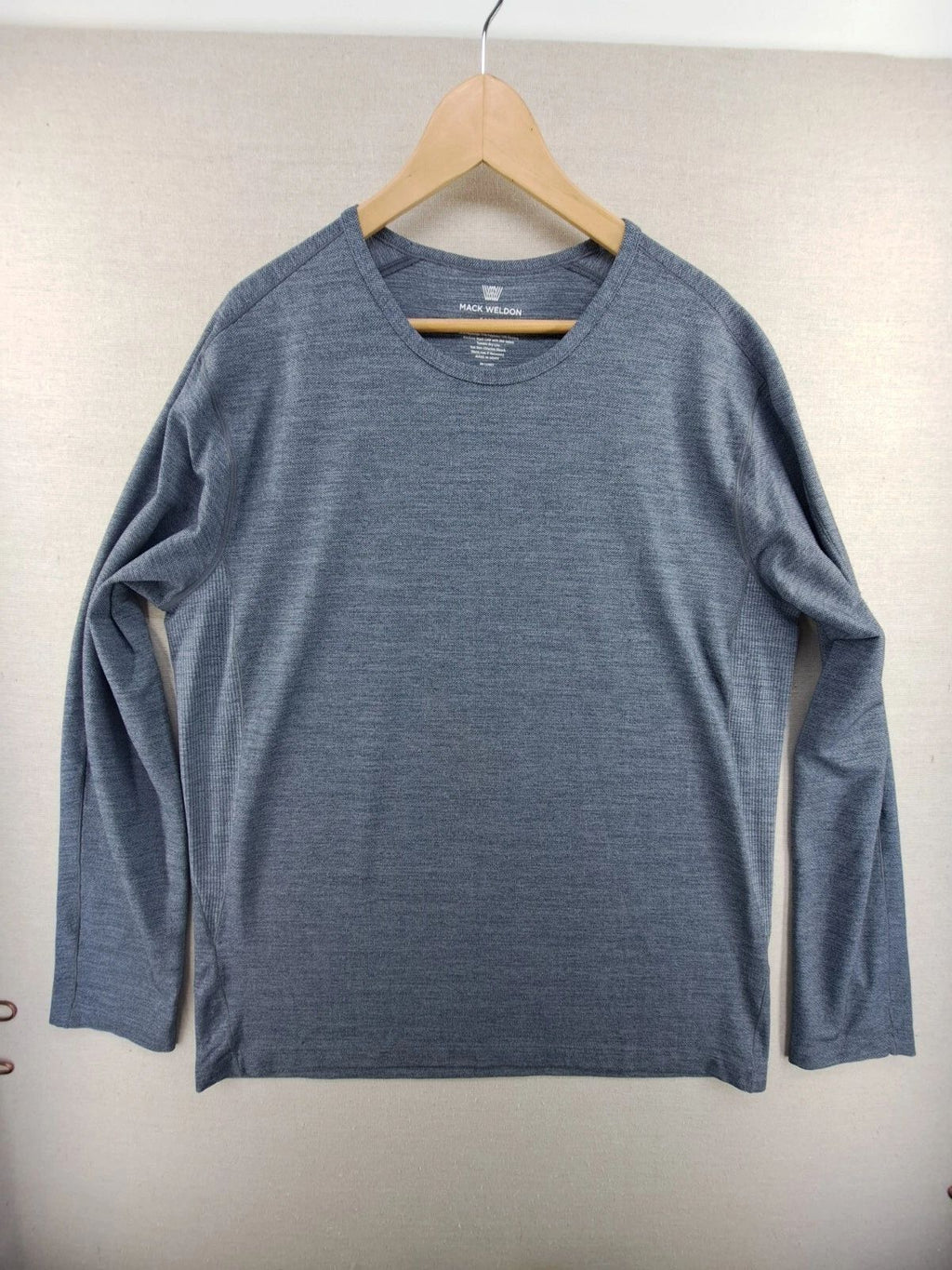 Mack Weldon T Shirt Mens XLarge Gray Airknitx Performance Stretch For Daily Wear