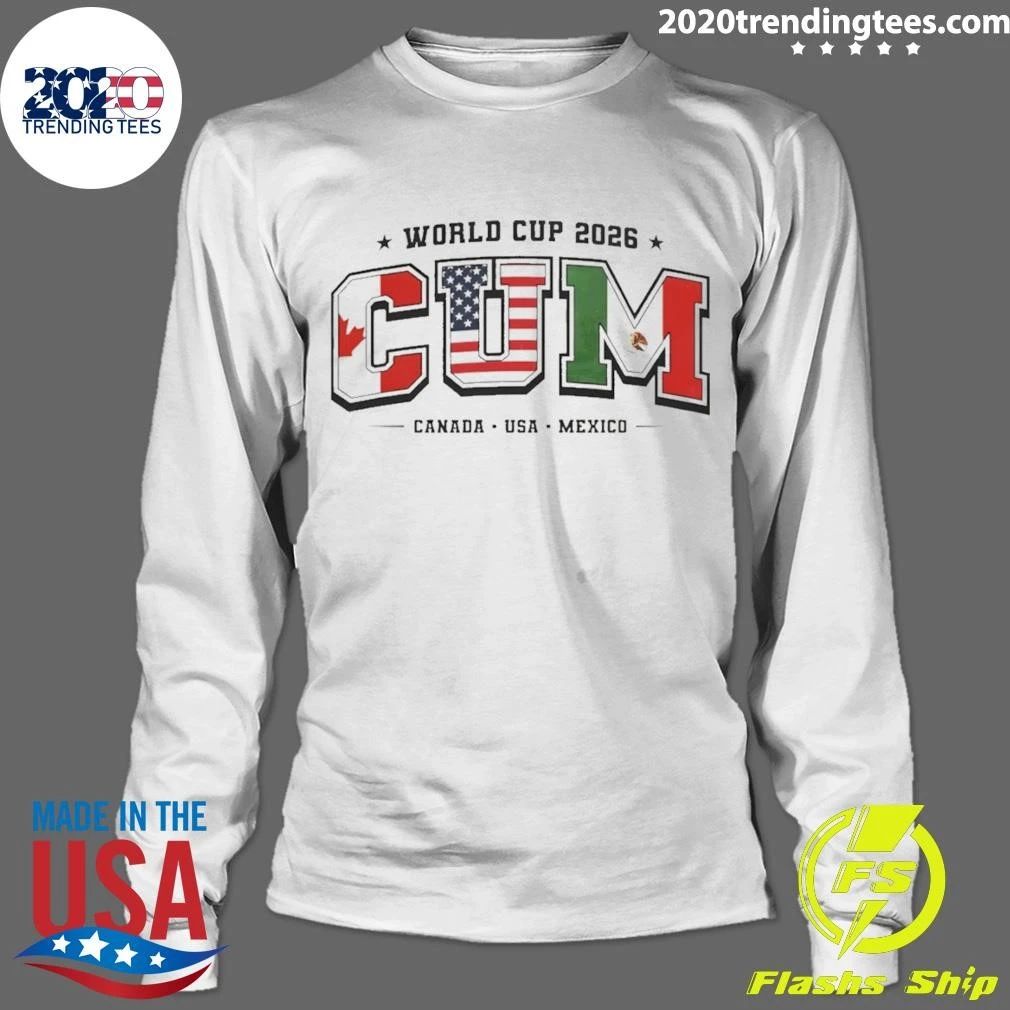Canada Usa Mexico Soccer Tournament Souvenir World Cup 2026 Cum Shirt