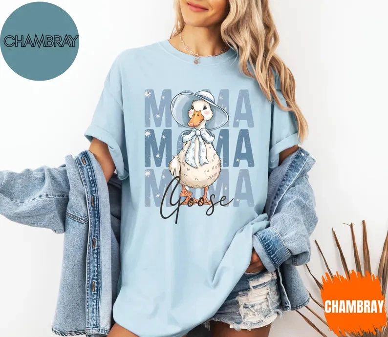 Mama Goose Cute Cottagecore Comfort Tee