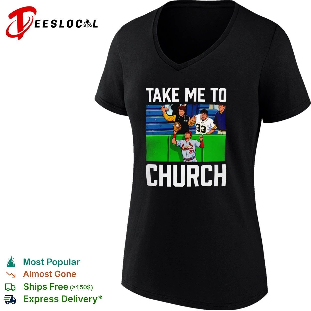 Take Me to Church St Louis Cardinals Baseball T-shirt