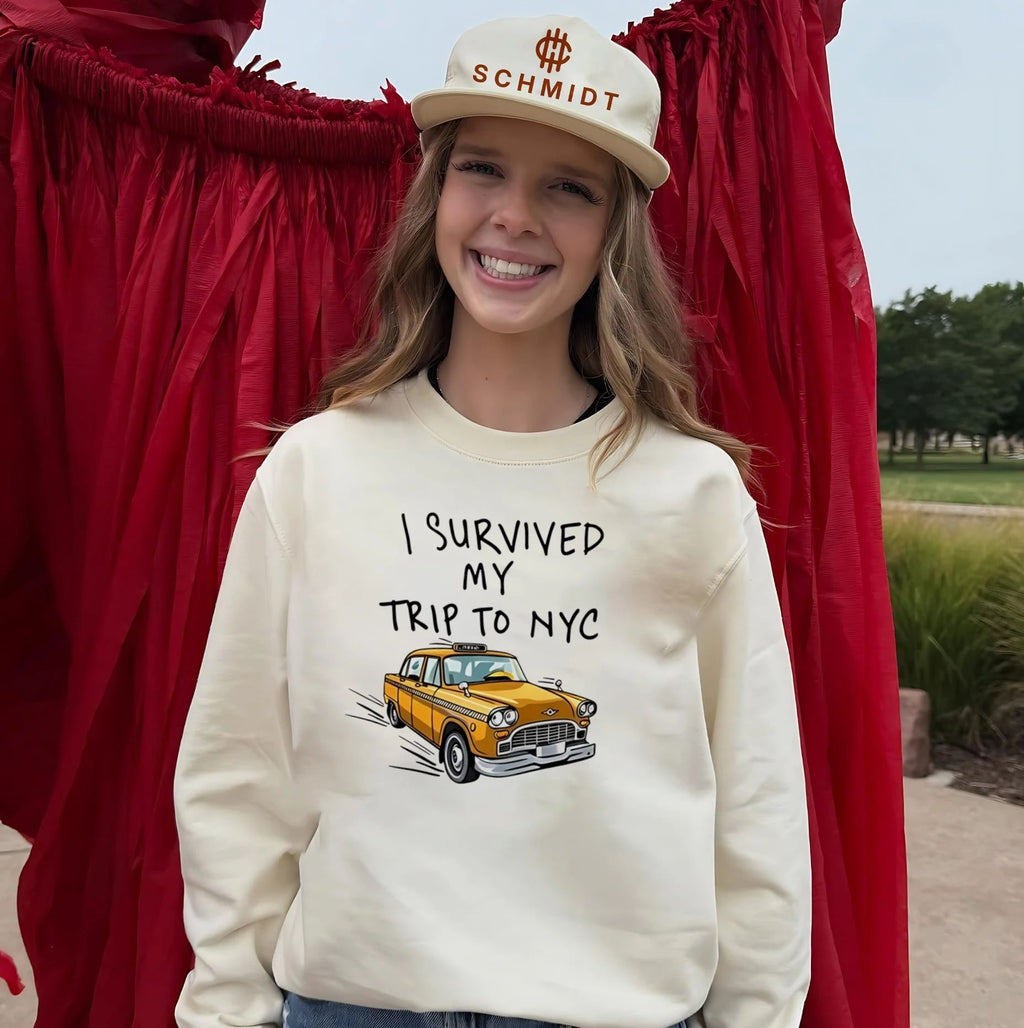I Survived My Trip To NYC White car shirt