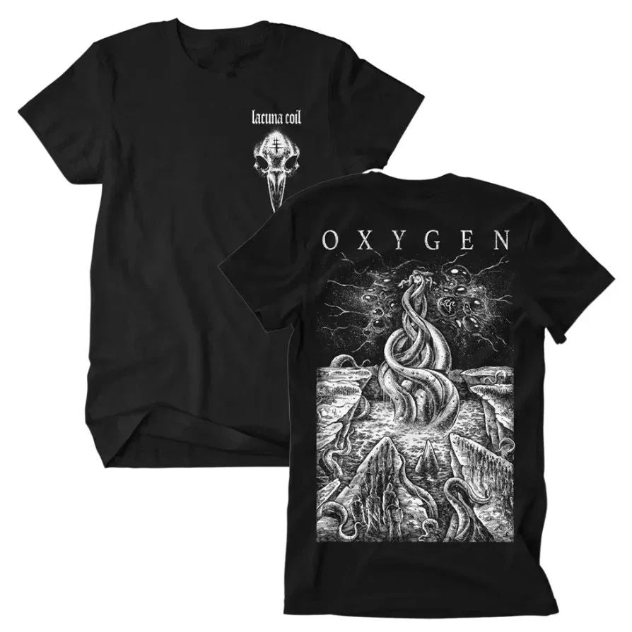 Lacuna Coil X Merch Jungle Collab Collection Oxygen Two Sided Unisex T-Shirt