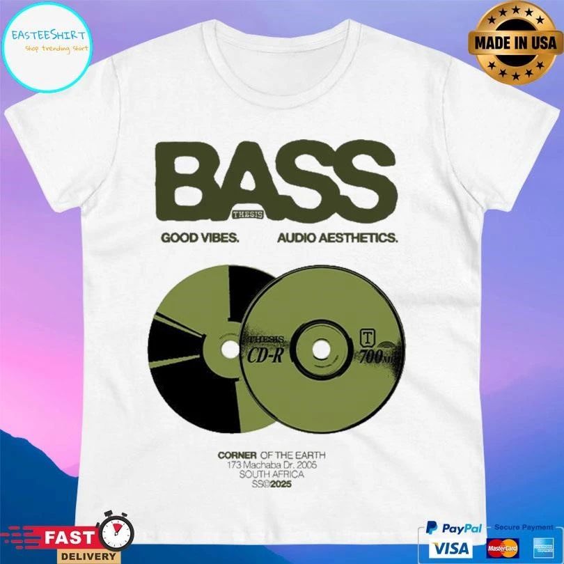 Bass Thesis Good Vibes Audio Aesthetics T-shirts