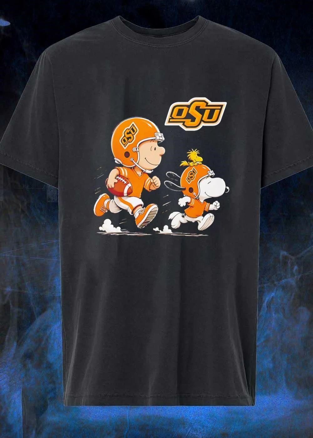 Peanuts Gang Oklahoma State University Football Running shirt